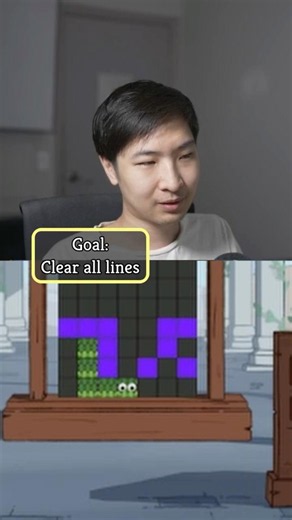 This tetris puzzle has a cool snake piece!!