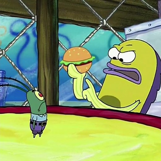 Plankton "Oh, my goodness!! Squidward!!!"