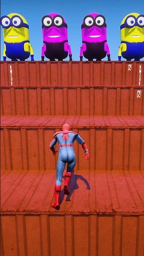 Crazy Challenge GTA 5 Spiderman Fails Ep 13 #shorts