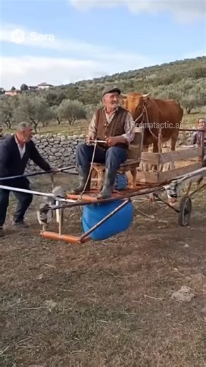 Köylü mucidin icadı adımopter, dedenin hakiki yerli ve milli drone'u #köy #icat #mucit #dede #drone #yerli #milli #sora2 #yapayzeka | Promptactic.ai