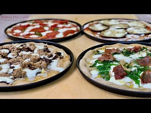 Ricetta pizza al piatto fatta in casa - 4 modi per farcire la pizza - pizza con farina tipo 2