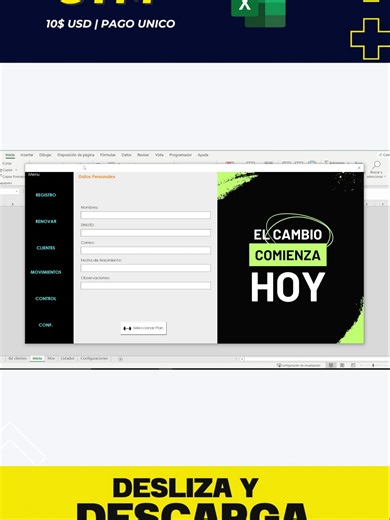 Administra tu GYM con Excel | Sistema para GYM #excel #exceltips #exceltricks