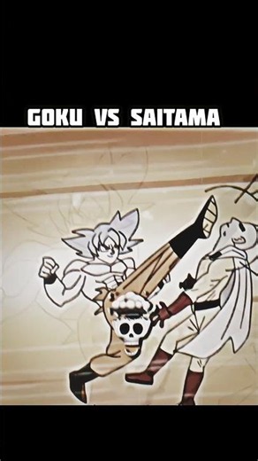 Mui Goku vs Saitama ☠️🔥 #shorts #ytshorts