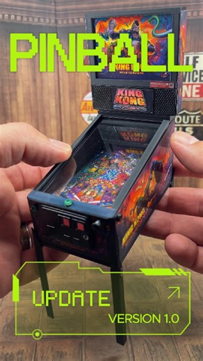 @prime2da1st on Instagram: "🎯 One-of-One Stern Pinball Miniature! 🎯 Today I’m taking a closer look at something truly special — a 1:12 scale pinball machine that was part of an exclusive collaboration giveaway with Stern Pinball. This little beauty is a one-of-one, and the details are next level. 🕹✨ From the playfield art to the working light-up features, it’s everything you love about pinball… just miniaturized for your action figure world. 💡 Big news — this is just the beginning. Pinball m