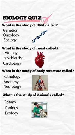 Biology Quiz - Can you get 4/4? #Biology #englishquiz #quiz #quiztime #trivia