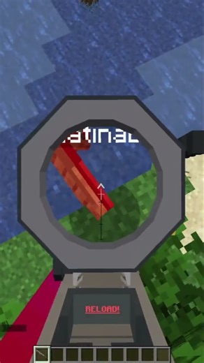 He DIDN'T even see me!😈😈 #minecraft #minecraftshorts #guns #minecraftmodded #minecraftguns #shorts