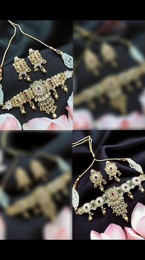 . “Warning: Pehne ke baad sab poochhenge — ye kaha se liya? 😜 #PolkiChoker #jewellery #fashion