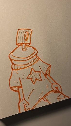 How to Draw a Simple Graffiti Character Pt. 3