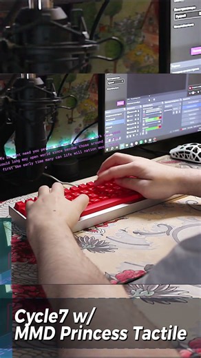 Cycle7 with MMD Princess Sound Test #keyboard #customkeyboard #customkeyboards #mechanicalkeyboard