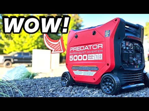 BEST New Generator! Predator 5000 Watt Dual-Fuel SUPER QUIET inverter Generator LOADED!