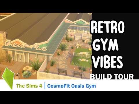 Oasis Springs Gets a STUNNING Retro Gym | Sims 4 Build Tour