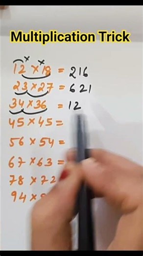 Multiplication Trick of two digits number in particular pattern #multiplication #maths #mathstricks