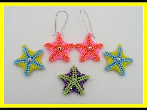 Beaded Starfish Earrings