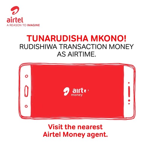 Wadau, imagine UNARUDISHIWA Transaction Fee Kama AIRTIME uki-withdraw chapaa from an Airtel Money Agent! Visit the nearest Airtel Money agent to withdraw na uta-rudishiwa transaction fee kama airtime instantly! #MakeChaguoSmartaNaAirtel | Airtel Kenya