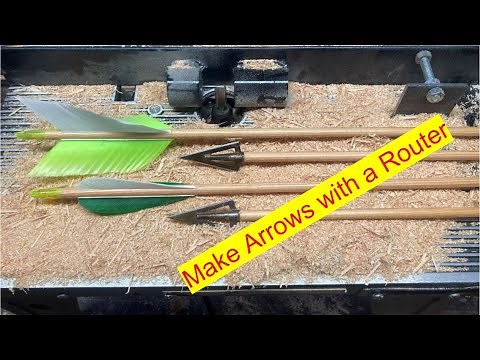 Make your own arrows: Turning Arrow Shafts on a Router and Hunting Ducks