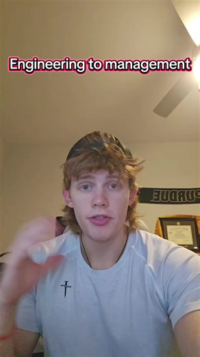 Going from engineering to management is incredibly easy, as long as you make it clear that you want to go into management. I I know a lot of people that struggle with this because they don't make it clear with their supervisor that this is the path they want to go down. if you make it clear, I promise you any big company will help send you down this path. #engineering #engineer #management #college #purdue