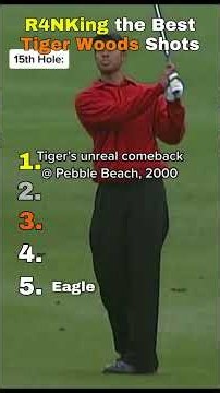 R4NKing the Best Tiger Woods Shots #PGA #tigerwoods