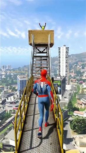 الرجل العنكبوت انقاذ باتمان Spider-Man Rescue batman vs iron man vs venom funny Game GTA 5 superhero
