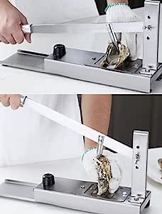 Stainless Steel Vertical Oyster Shucker Adjustable Oyster Clam Opener Machine Heavy Duty Oyster Sheller Practical Tool for Hotel Buffets, Homes Gift
