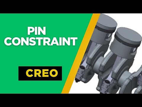 CREO PARAMETRIC 7.0 | Assembly using Pin constraint and Cylinder Constraint Beginner tutorial guide