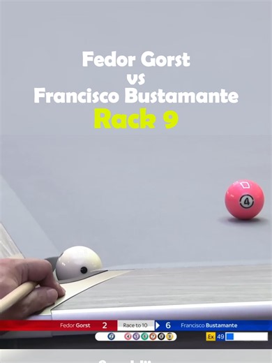 Fedor Gorst vs Francisco Bustamante — Rack 9 Highlight