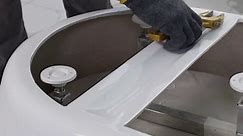 Abruzzo 55.1 in. x 28.4 in. Acrylic Freestanding Bathtub Oval Shape Soaking Bathtub in Gloss White 22A09-55