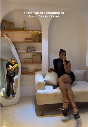 Content hits differently when the space elevates the vision 📸 Lumin Social House is where creators come to build visuals that change how their work is perceived… you should too 😊 📍 Ikeja, Lagos #luminsocialhouse #lagoscontentcreator #contenthouse #creativestudio