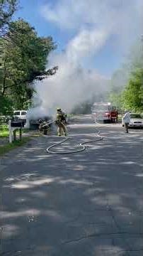 *PRE ARRIVAL* Fully Involved Truck Fire on Miller Dr. 6/17/21 #fire #firefighter #shorts