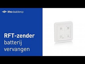 RFT-bediening - batterij vervangen - Itho Daalderop