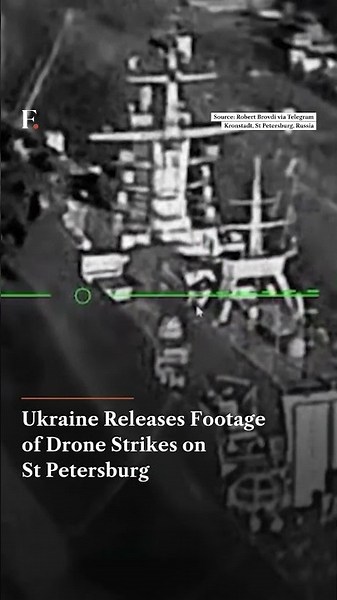 Ukraine Releases Footage of Drone Strikes on St Petersburg | N18G