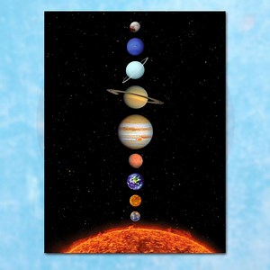 Solar System Digital Print Planets Poster Astronomy Art Print for Home Decor and School Digital Download - Etsy