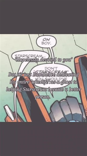 Bumblebee's Devotion to Starscream in Transformers