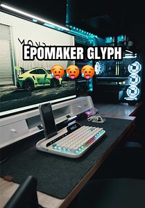 Epomaker Glyph typewriter keyboard — creamy modern mechanical keyboard