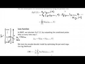 Training and loss for encoder-decoder models (NLP817 10.2)
