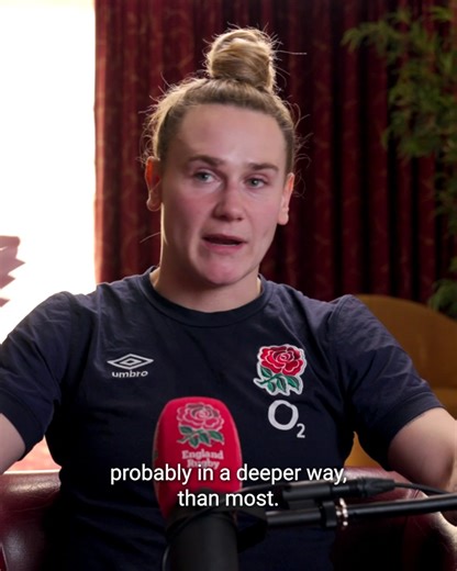 40K views · 403 reactions | “Rugby allowed me to find myself.” 珞 Rugby means everything to England centre Meg Jones, who talks to the England Rugby Podcast: O2 Inside Line to offer some heartfelt reflections on what it means to represent the #RedRoses  Head to wherever you get your podcasts now to listen to a fascinating chat with one of the biggest personalities in the sport #WearTheRose | O2 | England Rugby | Facebook