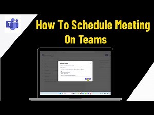 How To Schedule Meeting On Teams