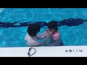 障害児教育：余暇活動プール1「プールで潜る」