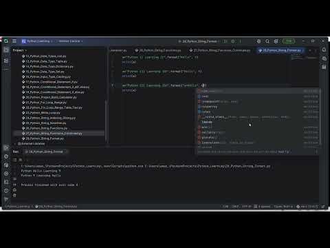 27 Python String format Functions
