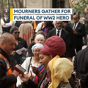 7.5K views · 280 reactions | Hundreds of mourners attended the funeral of one of the last black RAF Second World War veterans. Flight Sergeant Peter Brown, who flew five operations in Lancaster bombers in early 1945, died alone, aged 96, at his home in Maida Vale, west London. | Forces News | Facebook
