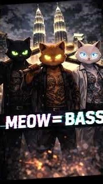 Tought Meow - MEOW = BASS 🐈‍⬛💨 | Phonk Cat Drift Anthem