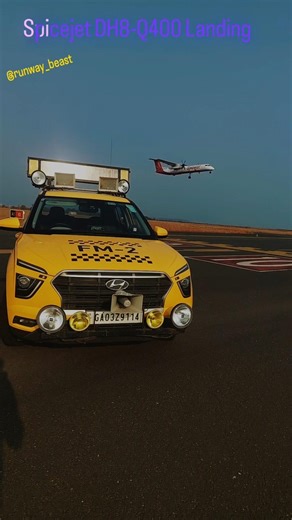 Spicejet DH8-Q400 Landing #airplane #aviation