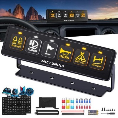 Wireless 6 Gang Switch Panel Circuit Control Relay System Pickup SUV UTV 12V-24V | eBay