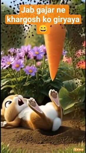 Khargosh ki gajar wali majedar kisha😁#shorts #cartoon