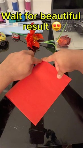 Easy Handmade Flower Tutorial #shorts #diy #art #artandcraft #handmade #flowers #shortsfeed #viral