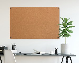 50% off Discounted Modern Cork Board | Floating Wall-mounted Cork Board | Minimalist Design With Standoff Mounts | Stylish Wall Decor - Etsy