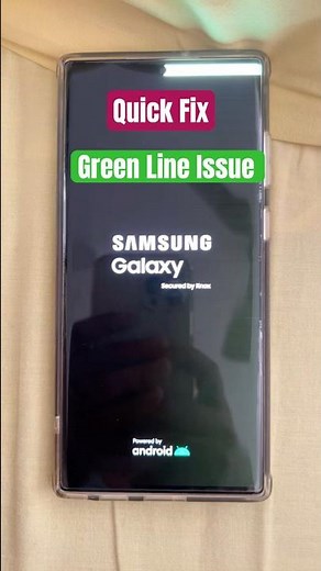 Samsung Green Line Fix in 10 Seconds! 😱📱#tricks #hacks