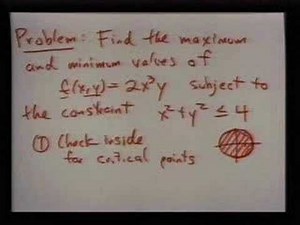 lagrange multipliers example