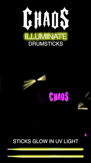 Light up the stage with Chaos Illuminate sticks! #drumsticks