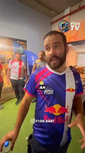 🎙️M. Silva, from Team Red Bull, speaks after securing 2nd place in the race. 🔵🔴🏁 #Kart #Race