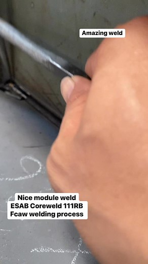 Quality module weld fcaw👨‍🏭 #fypシ゚viralシ #jerielwelding #welding #fbreelsvideo #OFWJAPAN #highlightseveryone #highlights | Jeriel Cabiluna